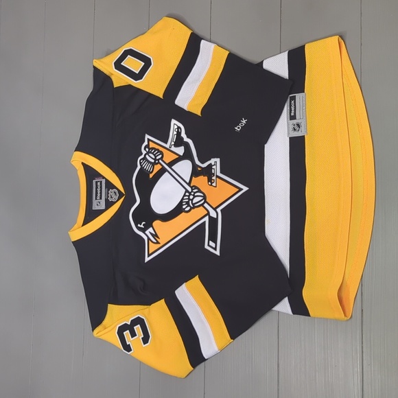 Pittsburgh Penguins Black/Gold NHL Womens Premier Reebok Jersey Murray #30 Small